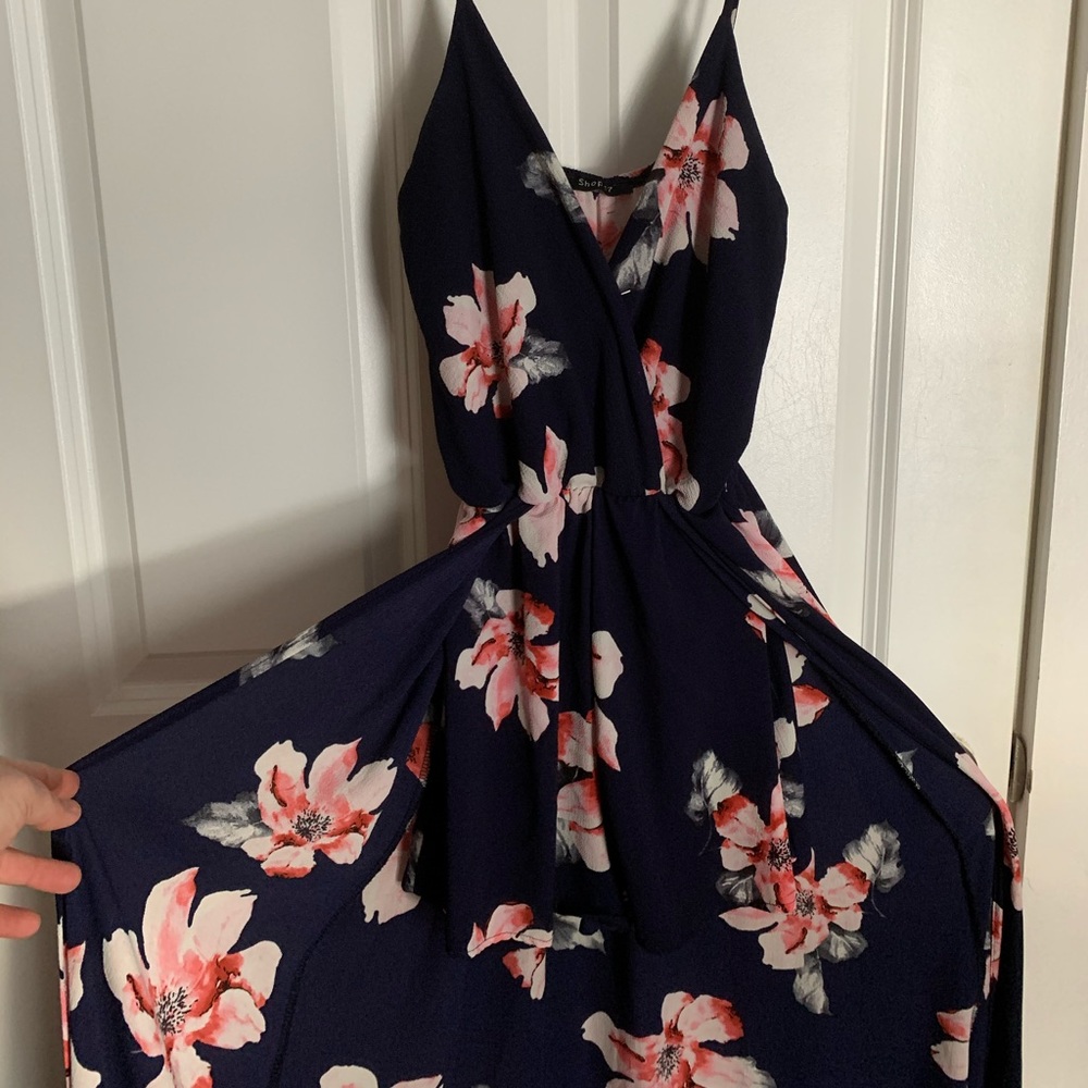 Floral Romper with Cape